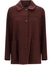 Max Mara - 'S Maxmara Giugno Short Virgin Wool Coat - Lyst