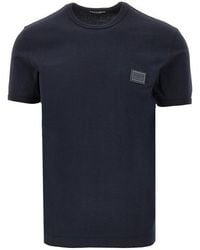 Dolce & Gabbana - Dolce&Gabbana Logo Plate T-Shirt - Lyst