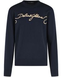 Dolce & Gabbana - Dolce & Gabbana Virgin Wool Sweater - Lyst