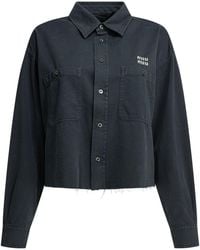 Miu Miu - Light Denim Shirt - Lyst