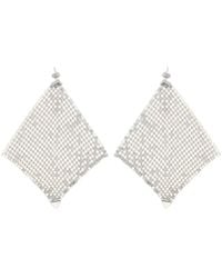 Rabanne - Rabanne Pixel Chainmail Earrings - Lyst