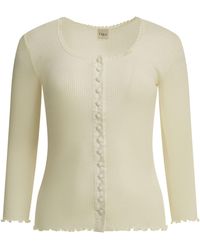 Chloé - Fitted Top Made Of Cotton And Silk Jersey - Lyst