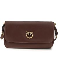 Pinko - Shoulder Bag Baguette Soft Burgundy Calf Leather - Lyst