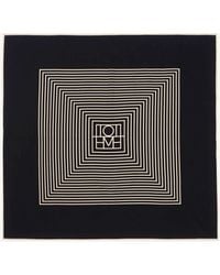 TOTEME - Centered Monogram Silk Foulard - Lyst