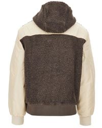 Mauna Kea - Sherpa Fleece Nylon Blouson Jacket - Lyst