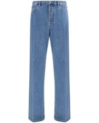 Valentino - Straight-Leg Denim Jeans - Lyst