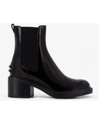 Tod's - Gomma T60 Leather Ankle Boots - Lyst