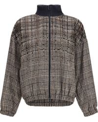 Brunello Cucinelli - Padded Jacket Sequin Tobacco - Lyst