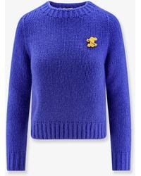 Celine - Cashmere And Silk Blend Sweater - Lyst