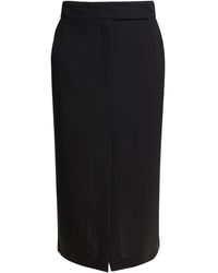 Semler - Midi Skirt With Double Slit Skirts - Lyst