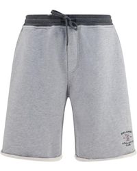 Brunello Cucinelli - Shorts Cotton Drawstring - Lyst