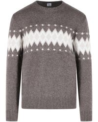 Eleventy - Cashmere And Silk Blend Sweater - Lyst