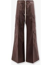 Rick Owens - Double Cargo Jumbo Organic Cotton Trousers - Lyst