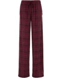 Ermanno Scervino - Check Satin Pants - Lyst