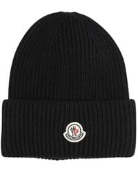 Moncler - Wool And Cashmere Beanie - Lyst