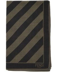 Fendi - Silk And Wool Scarf - Lyst