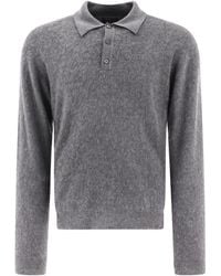 Prada - Cashmere And Silk Polo Shirt - Lyst