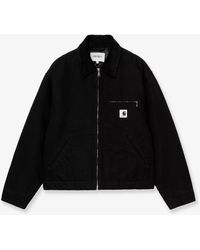 Carhartt - Detroit Canvas Jacket With Front Logo Patch - Lyst