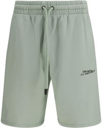 Off-White c/o Virgil Abloh - Type Machine Arrow Skate Sweat Shorts With Front Logo - Lyst