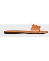 Celine - Leather Sandals Mules - Lyst