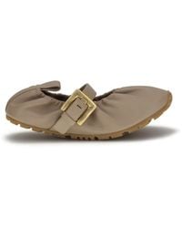 Balmain - Buckle Strap Ballerinas - Lyst