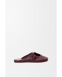 Loewe - Pebble Leather Sabot Dark - Lyst