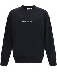 Off-White c/o Virgil Abloh - Script Arrow Crewneck Sweatshirt - Lyst