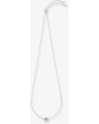 Loewe - Anagram Bombè Sterling Necklace - Lyst