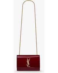 Saint Laurent - Kate Patent Leather Crossbody Bag - Lyst