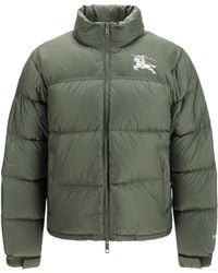 Burberry - Highlands Down Jacket Dark Sage - Lyst
