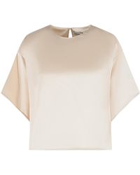 Jonathan Simkhai - Acetate Blend Top Ivory - Lyst