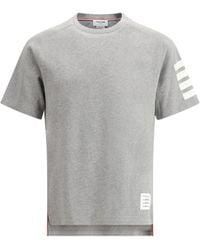 Thom Browne - T-Shirt With Horizontal Bands - Lyst