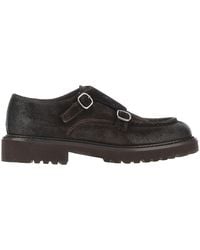Doucal's - Suede Leather Double Monk Shoes - Lyst