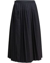 Prada - Pleated Skirt - Lyst
