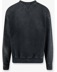 Maison Margiela - Cotton Sweatshirt With Front Embroidered Logo - Lyst