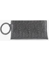 Tom Ford - Aura Leather Clutch Bag With Snake Motif - Lyst