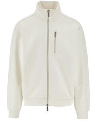 Herno - Laminar Full-Zip Cotton Sweatshirt - Lyst