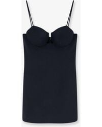 Givenchy - Cutaway Satin Mini Dress - Lyst