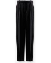 TOTEME - Satin Trousers - Lyst