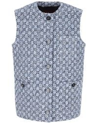Gucci - Cotton Gg Sleeveless Vest - Lyst