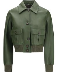 Valstar - Cropped Nappa Ino Jacket Basil - Lyst