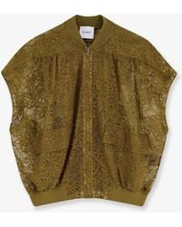 Nude - Sleeveless Lace Jacket - Lyst