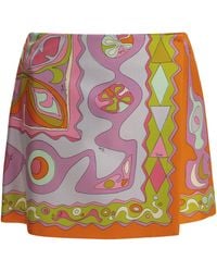 PUCCI - Angoli Wrap Skirt - Lyst