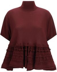 Alaïa - Alaïa Virgin Wool T-Shirt - Lyst