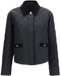 Ferragamo - Padded Jacket With Gancini Buckles - Lyst