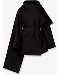 Entire studios - Mini Scarf Cotton Coat - Lyst