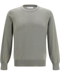 Brunello Cucinelli - Cotton Sweater - Lyst