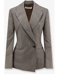 Rohe - Hourglass Shaped Wool Blend Blazer - Lyst
