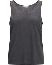 Brunello Cucinelli - Luminous Knit Tank Top - Lyst