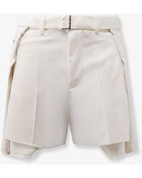 Sacai - Double Fabric Shorts - Lyst
